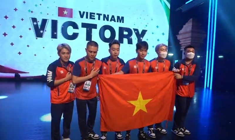 Esports Việt Nam đạt huy chương Vàng đội kích tại Seagame 32
