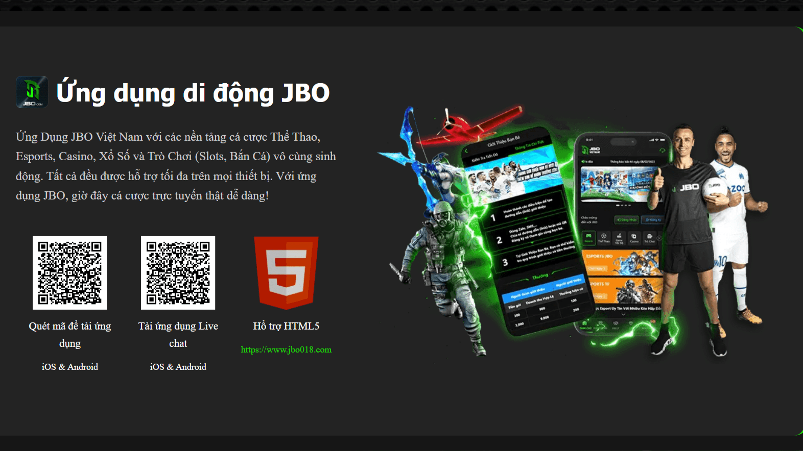 Mã QR tải ứng dụng JBO Việt Nam chơi game tài xỉu
